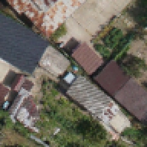 Aceeași zonă la 25 cm